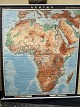 Skolekort over 
Afrika, 
140x160cm, pæn 
brugt stand.