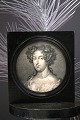 Antikt , lille 
gravur af 
Dronning Maria 
Stuart af ...