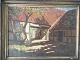 Finn Wennerwald 
(1891-1969):
Gårdeksteriør
Olie på 
lærred.
Sign.: Finn 
Wennerwald
Rammen i ...