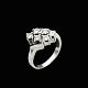 Ring i 14k hvidguld med brillanter 0.42ct.