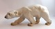 Bing & 
Grøndahl. 
Porcelænsfigur. 
Stående 
Isbjørn. Model 
1785. Længde 
30,5 cm. (2 
sortering)