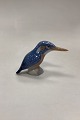 Royal 
Copenhagen 
Figurine 
Kingfisher No. 
3234. Designed 
by Platen 
Hallermundt. 
Rather light 
blue ...