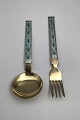 J. Tostrup, 
Norway Sterling 
Silver and 
Enamel Child's 
...
