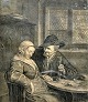 Visscher, 
Cornelis ( 1629 
- 1658 ) 
Holland: En 
samtale, 
efter Adriaen 
van Ostade, 
efter 1653. ...
