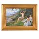 Paul Fischer, 
1860-1934, tre 
badepiger på en 
strand
Olie på lærred
Signeret
Lysmål: 
42x62cm. ...