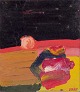 Lars Bertle (f. 
1925), Svensk 
kunstner.
Olie på plade.
Abstrakt 
komposition. 
Koloristisk ...