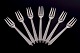 Georg Jensen 
Pyramid. Seven 
cake forks in 
sterling 
silver.