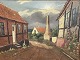 Jens Aabo, 
Motiv fra 
Bornholm, 
Olimaleri på 
lærred, mål med 
ramme: 100x79cm
