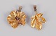 Flora Danica 
Jewellery, 
produceret hos 
Eggert. 
To 
blomster-
vedhæng i 
forgyldt ...