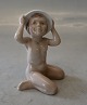 Lyngby figur. 
Badedreng med 
sommerhat 11 cm 
Stemplet med 
Kongelig Krone, 
Handpainted, 
...