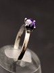 Sterling sølv 
ring med 
ametyst 
størrelse 59 
emne nr. 610147