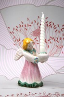 item no: L.Hjorth engel H: 11,5cm. rosa