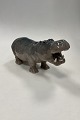 Royal 
Copenhagen 
Figur af 
Flodhest No 
309. 
Måler 35cm / 
13.78 inch