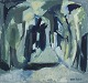Parmo Baslund 
(1928-1983), 
dansk 
billedkunstner. 

Olie ...