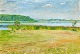 Lunn, Agnes 
(1850 - 1941) 
Denmark: 
Petersborg lake 
at Sorø