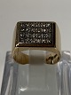 Gold Ring with Numerous Diamonds, 18 Karat
Size: 54
