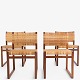 Børge Mogensen / Fredericia Furniture.
BM 61 - Set of 4 chairs in mahogany and patinated wicker.
1 set in stock
