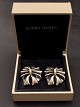 Georg jensen 
sterling sølv 
med 18 karat 
guld øreclips 
#400 design 
Lene Munthe 
leveres i 
original ...