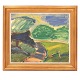 Erik Hoppe 
maleri
Erik Hoppe, 
1897-1968, olie 
på lærred
Motiv fra 
Søndermarken i 
...