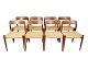Sæt af otte 
spisestuestole, 
model 75, 
designet af 
Niels Otto 
Møller og 
fremstillet i 
1960’erne. ...