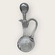 Karaffel med 
olivenslibninger 
og håndtag, pæn 
stand, højde 
28cm