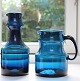 Boda/Åfors, 
Sverige, Den 
Blå serie i 
transparent 
petroleumsblå 
glas. Designet 
af Bertil 
Vallien ...