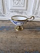 Royal Copenhagen Musselmalet halvblonde flødekande med messing montering
