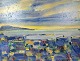 Maleri På 
Lærred - Motiv 
Torshavn - 
Zakarias 
Heinesen - ...