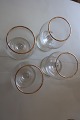 Glasses for 
cognac/brandy 
with gilt edge
From the 
1950-years
H: 9cm
We have: 4 
stk.
Price ...