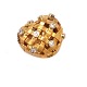 Ole Lynggaard 
Copenhagen 14kt 
gold Heart 
clasp with nine 
diamonds
Size: 14x16mm