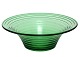 Holmegaard, 
Broksø presset 
glas 1938-1941, 
designet af 
Jacob E Bang. 
Grøn skål med 
bred fane. ...