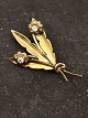 Forgyldt 830 
sølv broche 5 x 
3,2 cm. emne 
nr. 615331