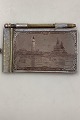 Baltic Exhibition Malmö silver plated notebook Worn but in good condition, with working pen, ...