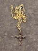 Gold-plated 
sterling silver 
cross with 
garnets 2.8 x 
1.8 cm. and 
sterling chain 
48 cm. item no. 
...