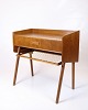 Side table / 
Nightstand - 
Teak - Drawer - 
Wicker shelf - 
...