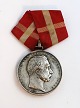 Medaljen for druknedes redning. Christian d.lX. Indgraveret navn utydeligt.