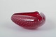 Skål, Murano, 
Italien, ca. 
1960’erne.
Organisk 
formet skål i 
rubinrødt glas 
med indfangede 
...