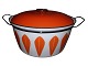 Ekstra stor 
orange Lotus 
Gryde med låg 
fra 
Cathrineholm i 
Norge.
Diameter 32,2 
cm. uden ...
