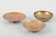 Tumulus Bronce, 
Danmark
Tre skåle i 
patineret 
bronze.
