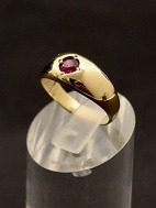 14 karat guld ring med ametyst