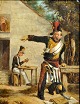 Fransk 
kunstner, 19. 
årh.: En 
fordrukken 
soldat ved en 
kro.