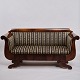Antik Sofa - 
Empire Stil - 
Stribet 
Polstring - 
Mahogni - ...