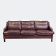 Lædersofa - 
Brunt læder - 3 
personers - 
dansk design - 
...