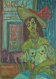 Erik Larsen
Painting, 
portrait of a 
woman in a bar 
with hat.
Artist: Erik 
Larsen
Title: ...