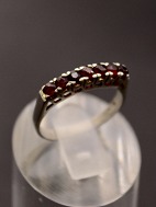 Sterling slv ring med granater