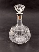Krystal 
karaffel med 
tretårnet sølv 
montering H. 21 
cm. emne nr. 
621161