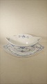 Musselmalet 
halvblond kgl.
Sauceboat
Royal 
Copenhagen 
Rc nr 587
