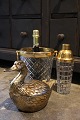 Lækker Italiensk isspand designet af Mauro Manetti i form af en and 
i forgyldt tin fra 60érne...
