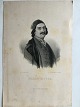 Emilius Bærentzen (1799-1868):Portræt af Operasanger Carlo Rocca 1843.Litografi på papir ...