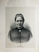 I.W. Tegner (1815-93):Portræt af Pioner og Pædagog Natalia Zahle (1827-1913)Grundlægger af ...